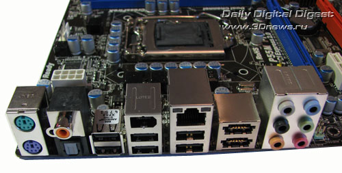 ASRock P55M Pro задняя панель